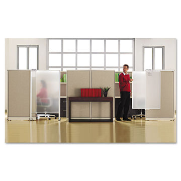 Quartet® Workstation Privacy Screen, 36w X 48d, Translucent Clear-silver freeshipping - TVN Wholesale